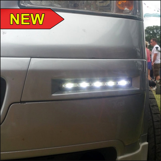 For VW T5 Transporter DRL Daylight Running Light Panels Set of 2 Primed | Van-X