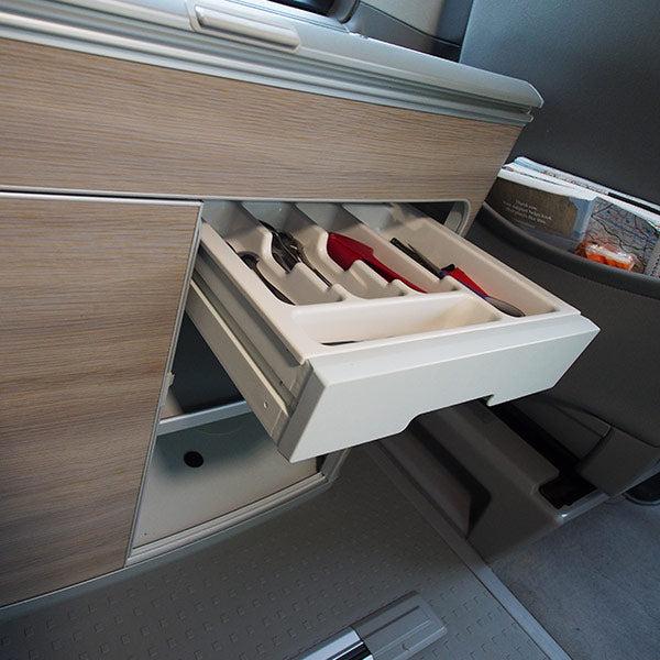 For VW California Camper Cutlery Tray – Van-X Campervan Kitchen Organiser