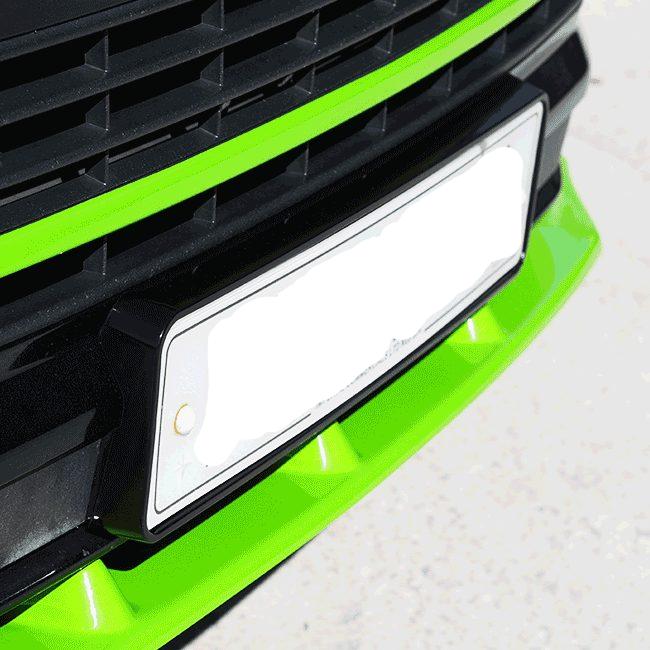 For VW T6 Transporter Startline Front Number Plate Trim, ABS Plastic - Van-X
