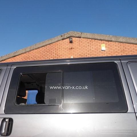 For VW T4 Transporter Sliding Side Window Smoked Glass | Van Conversion Privacy Window – Van-X