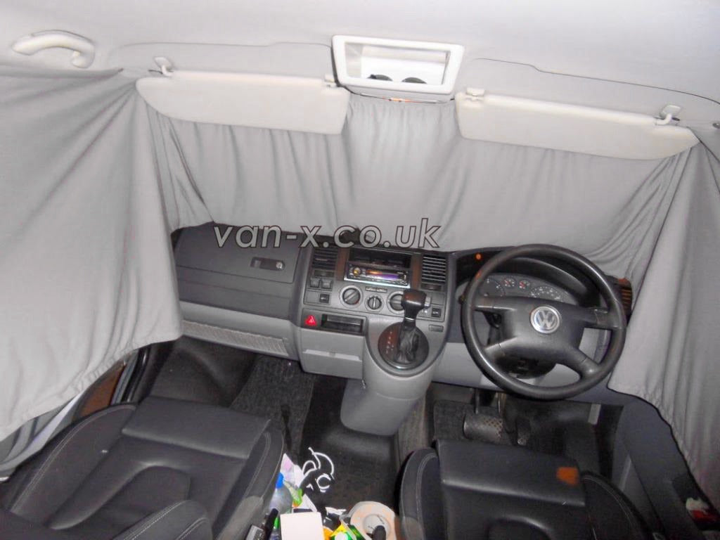 For VW T5 Transporter Front Cab Curtain Premium-Line | Van-X