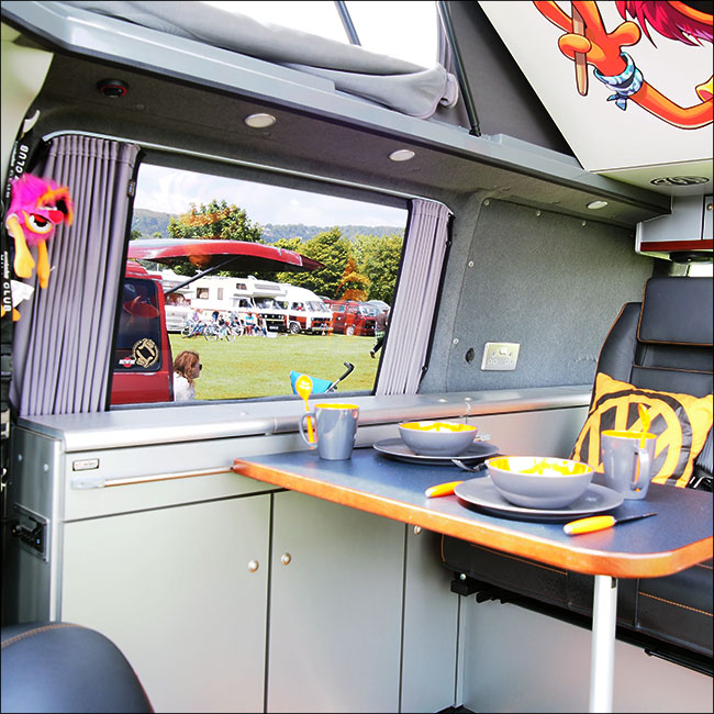 For VW T6 Transporter Van Conversion Premium Curtains - Black/Grey - CREATE YOUR OWN BUNDLE! Van-X