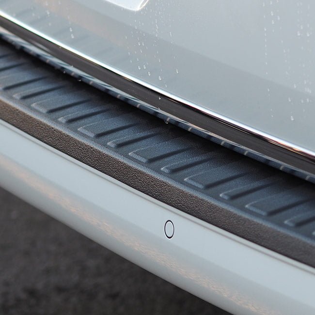 For VW T6 Transporter Multivan Rear Tailgate Bumper Protector – Black Plastic | Van-X