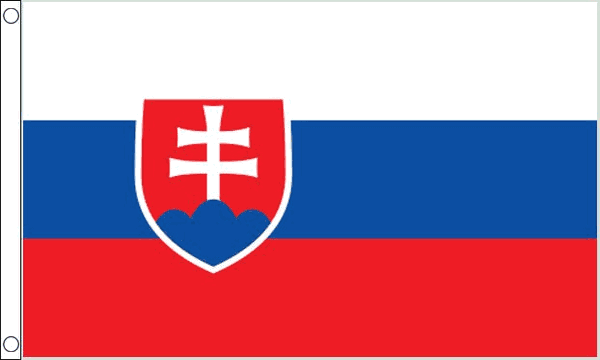 Slovakia flag 5ft x 3ft with eyelets