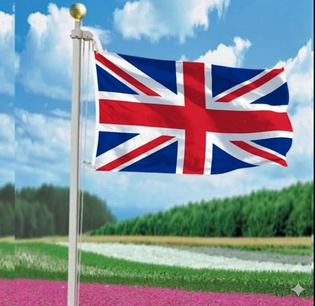 !8' residential in ground Steel 3 piece flag pole with finial, halyard and fixings