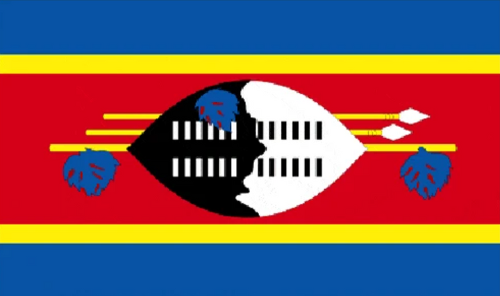 Swaziland (Eswatini) flag 5ft x 3ft with two eyelets