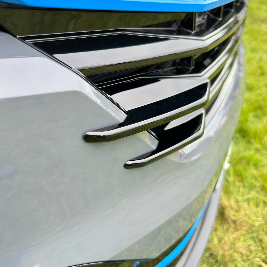 For VW T6.1 Front Grille Side Fins – Gloss Black Finish (Set of 4) | Van-X