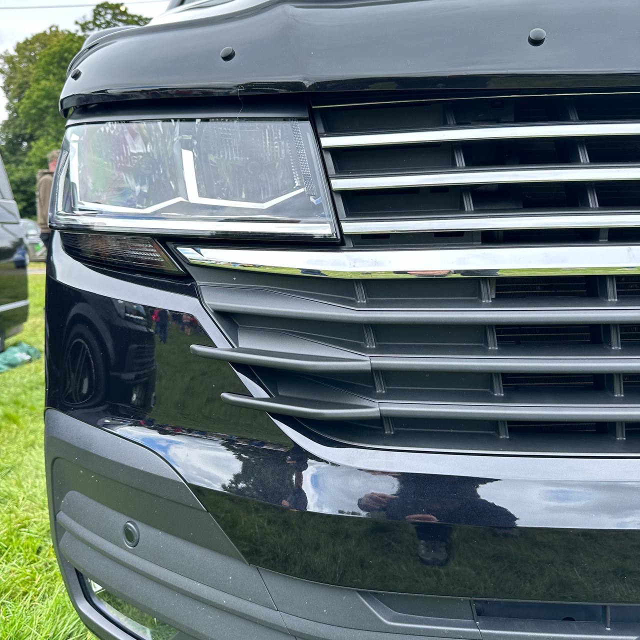 For VW T6.1 Front Grille Side Fins – Textured Black Finish (Set of 4) | Van-X