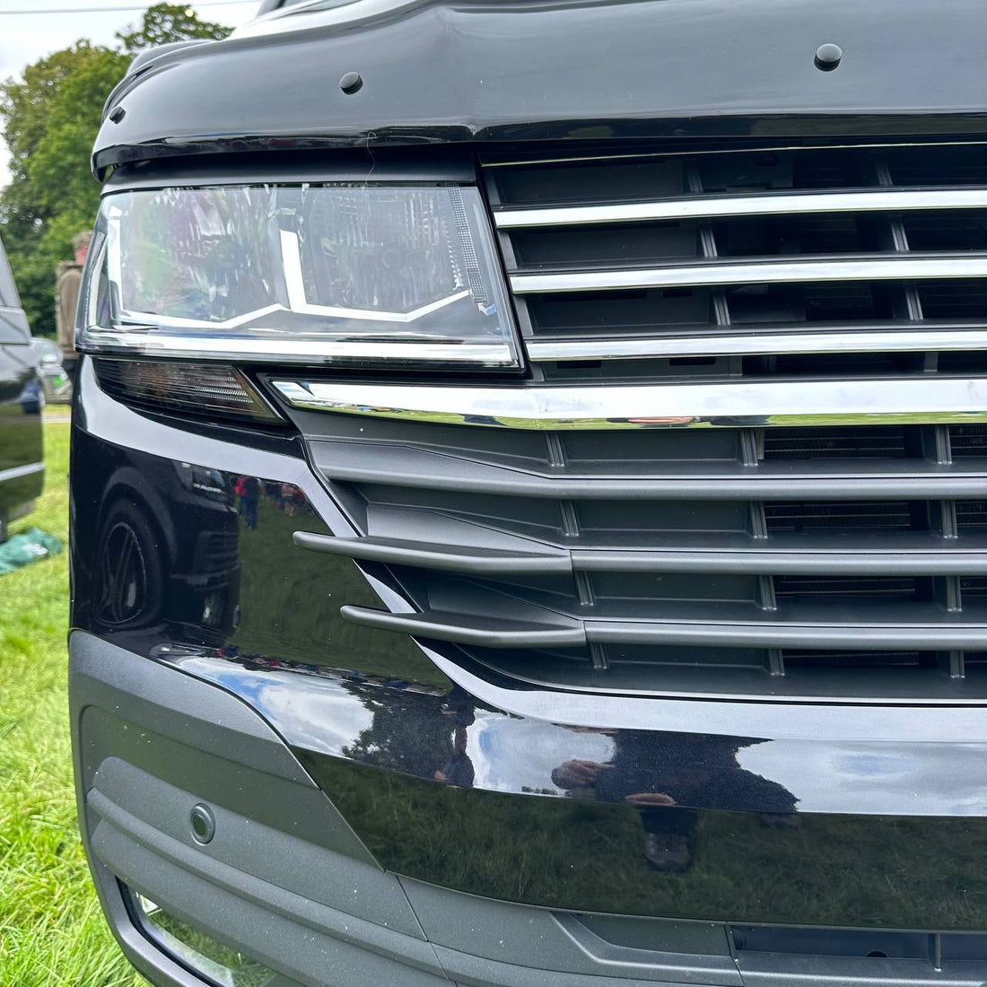 For VW T6.1 Front Grille Side Fins – Textured Black Finish (Set of 4) | Van-X