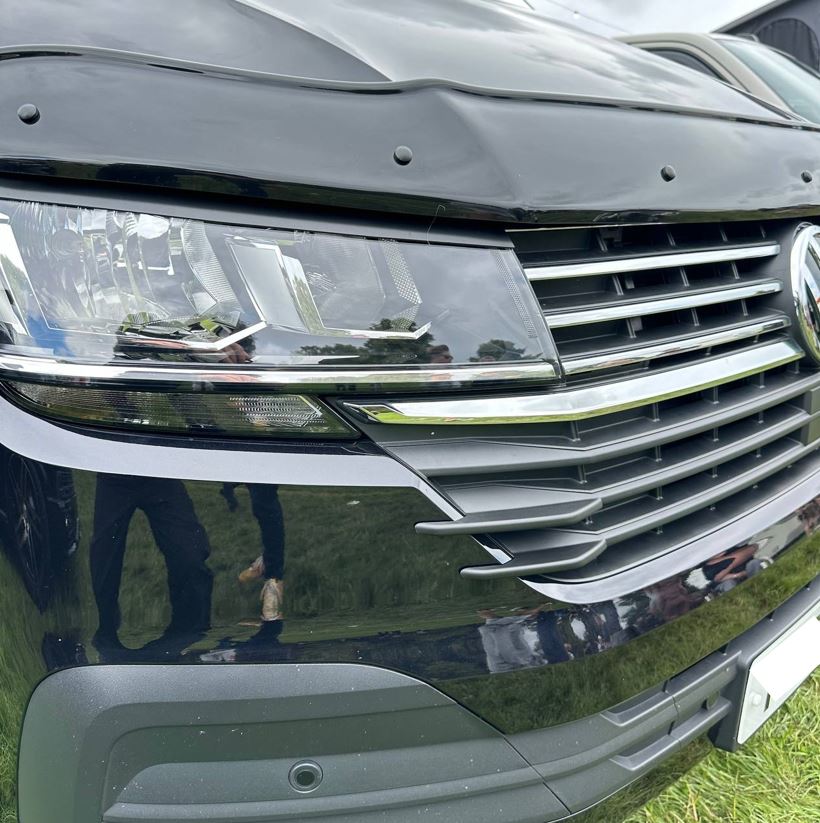 For VW T6.1 Front Grille Side Fins – Textured Black Finish (Set of 4) | Van-X