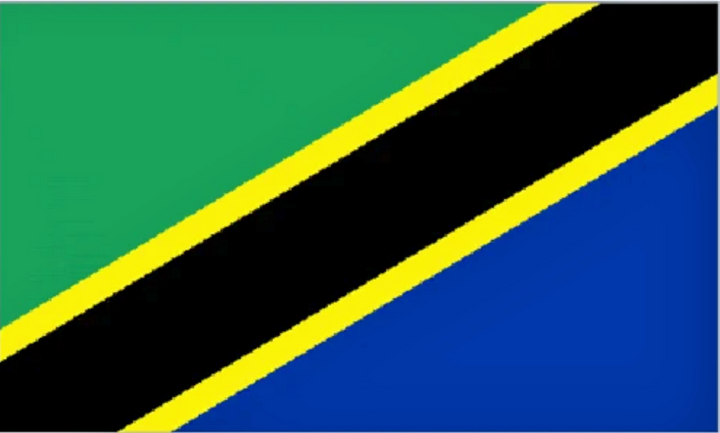 Tanzania flag 5ft x 3ft with two eyelets