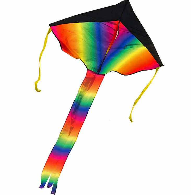 Rainbow tie dye kite