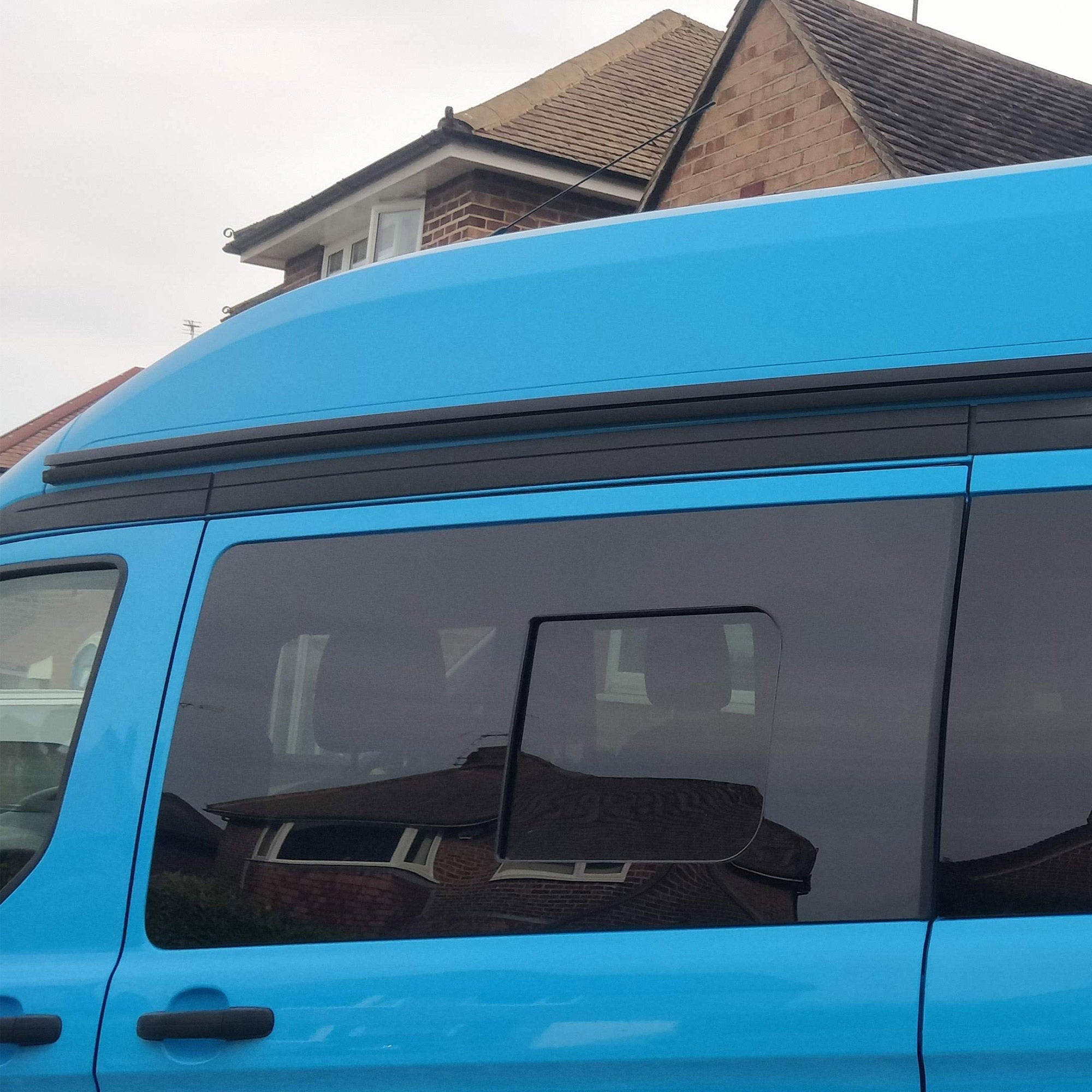 For Ford Transit Custom High-Roof Campervan Black Awning Rails – Drive-Away & Reimo Compatible | Van-X