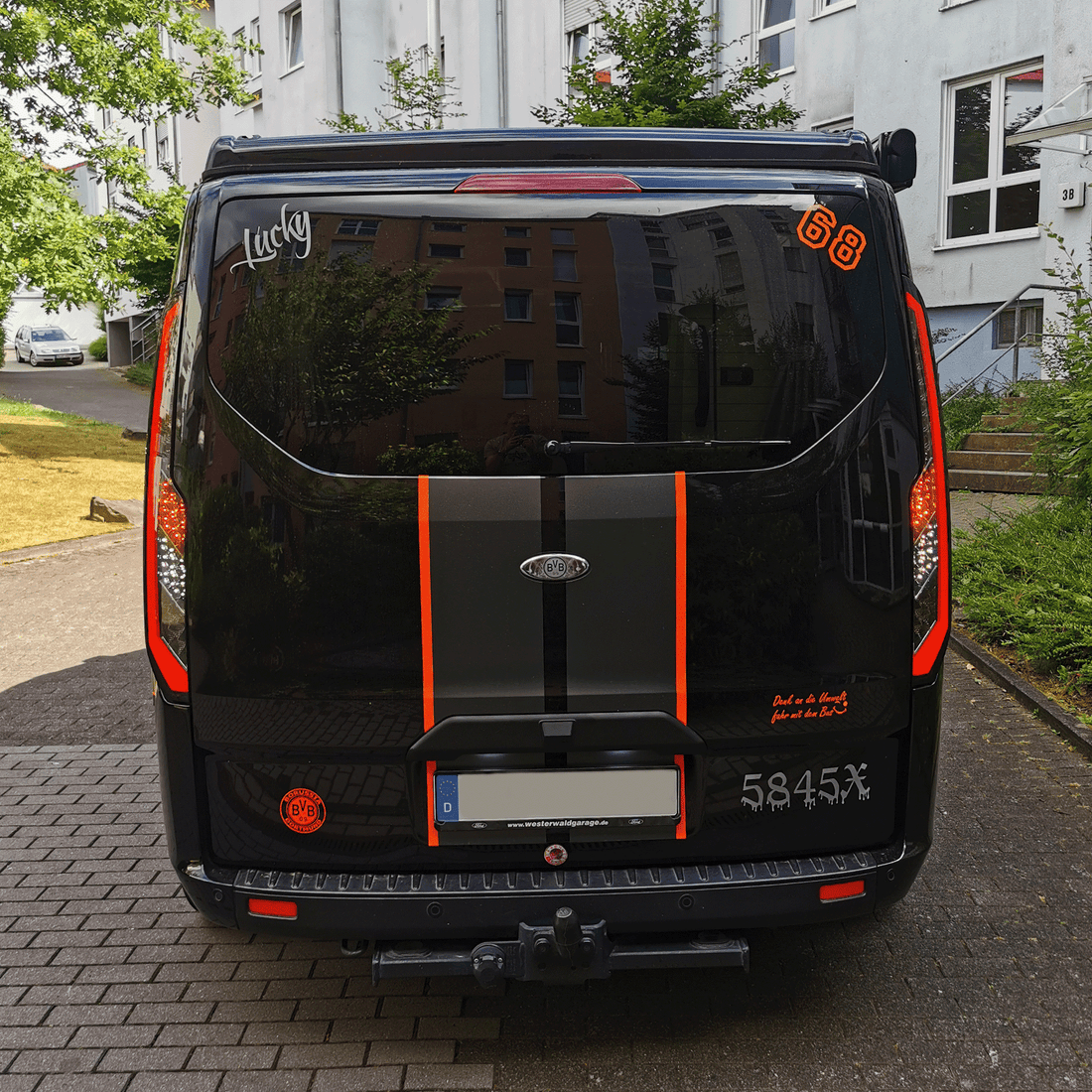 For Transit Custom MK1 LED Rear Lights Tail Lights – Sequential Indicators with Smoked Lenses
