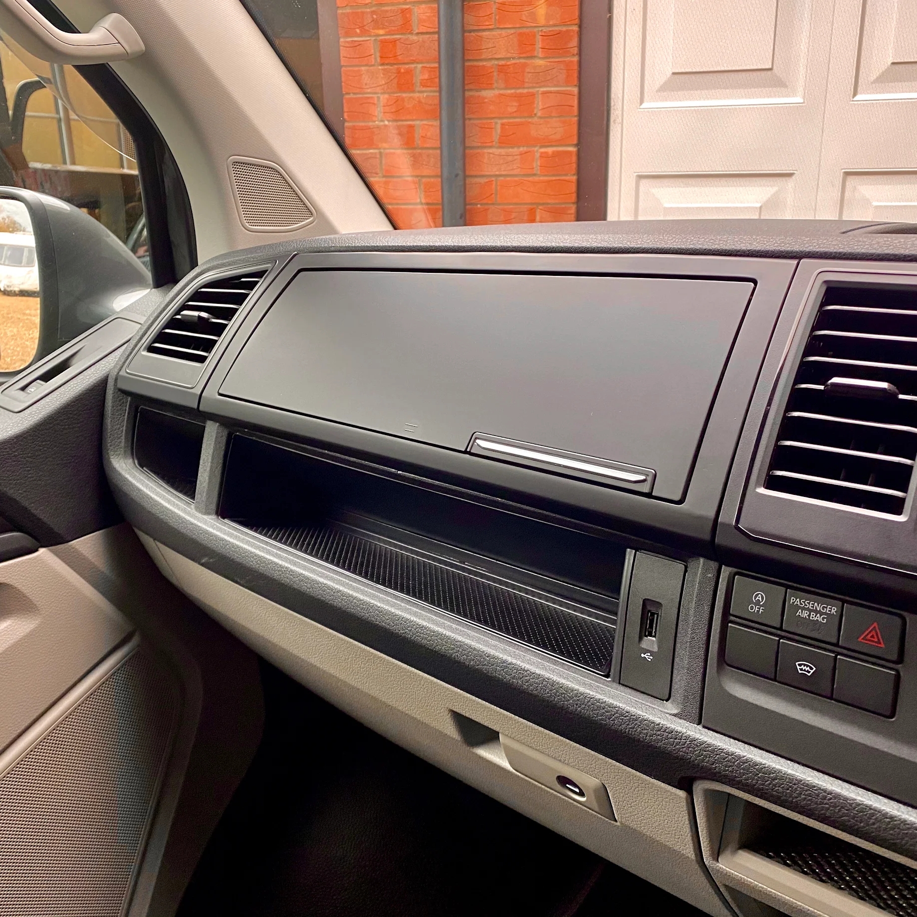 For VW T6 Transporter Glove Box Comfort Dash Conversion | Textured & Ready to Fit | Van-X