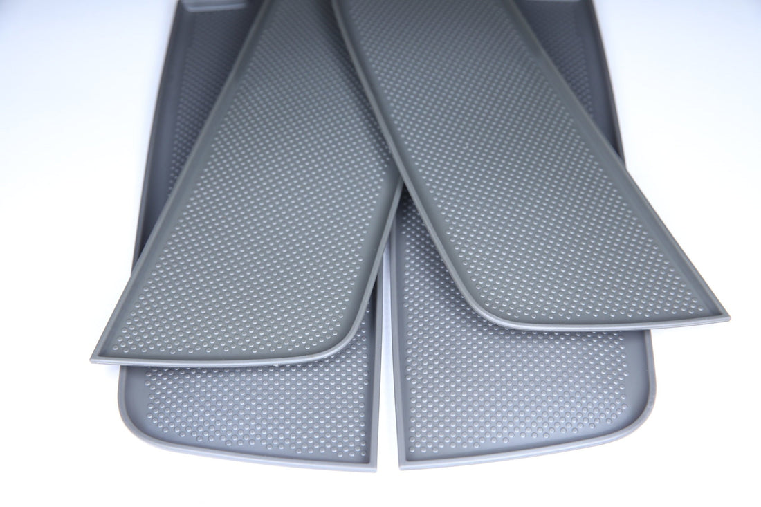 For VW T5/T5.1 Dark Grey Door Pocket Inserts – Both Captain Seats | Van-X