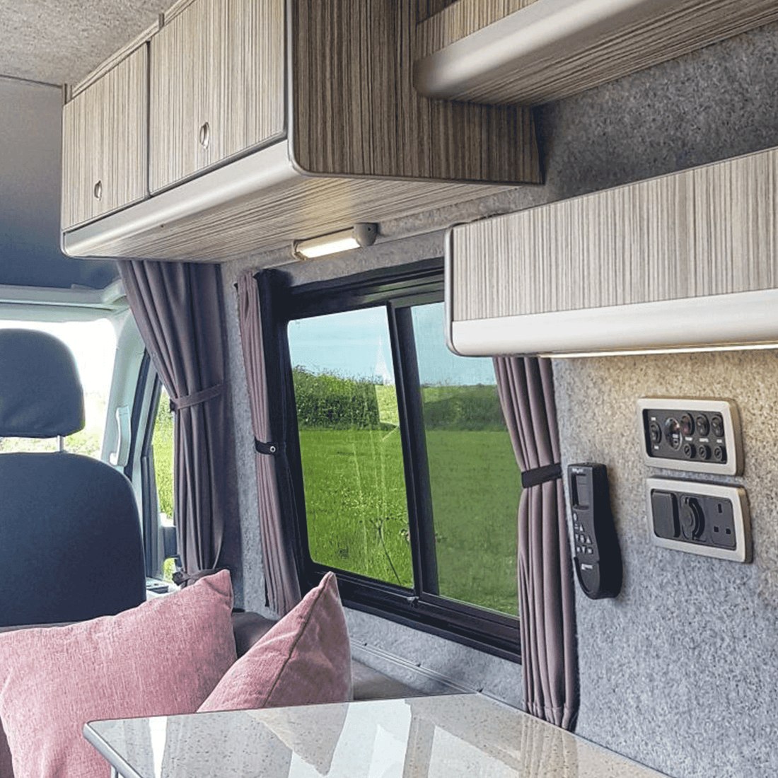 For MAN TGE / New Crafter Premium 2 x Side Window Curtains | Van-X