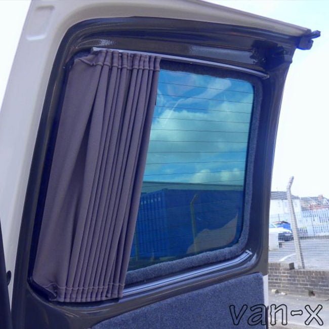 For VW T6 Transporter Van Conversion Premium Curtains - Black/Grey - CREATE YOUR OWN BUNDLE! Van-X