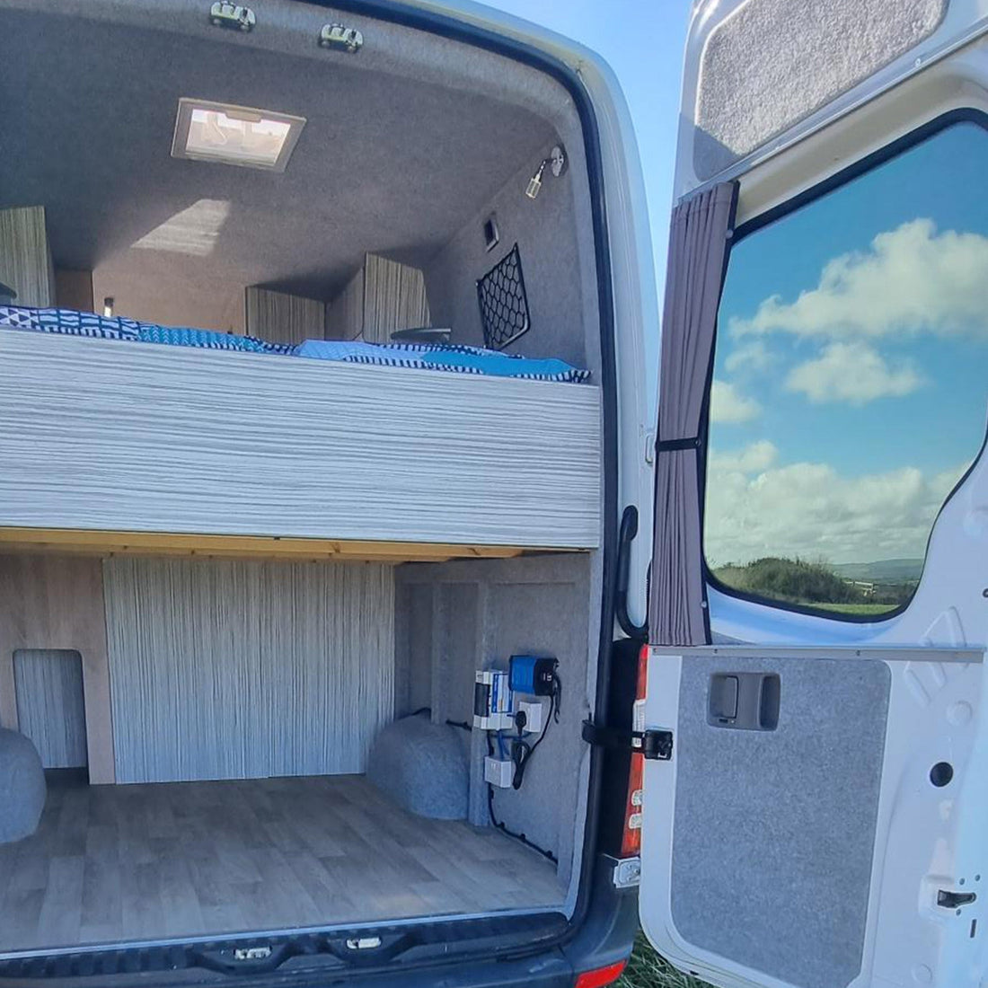 For VW Crafter Premium Window Curtains - Black/Grey - CREATE YOUR OWN BUNDLE! Van-X