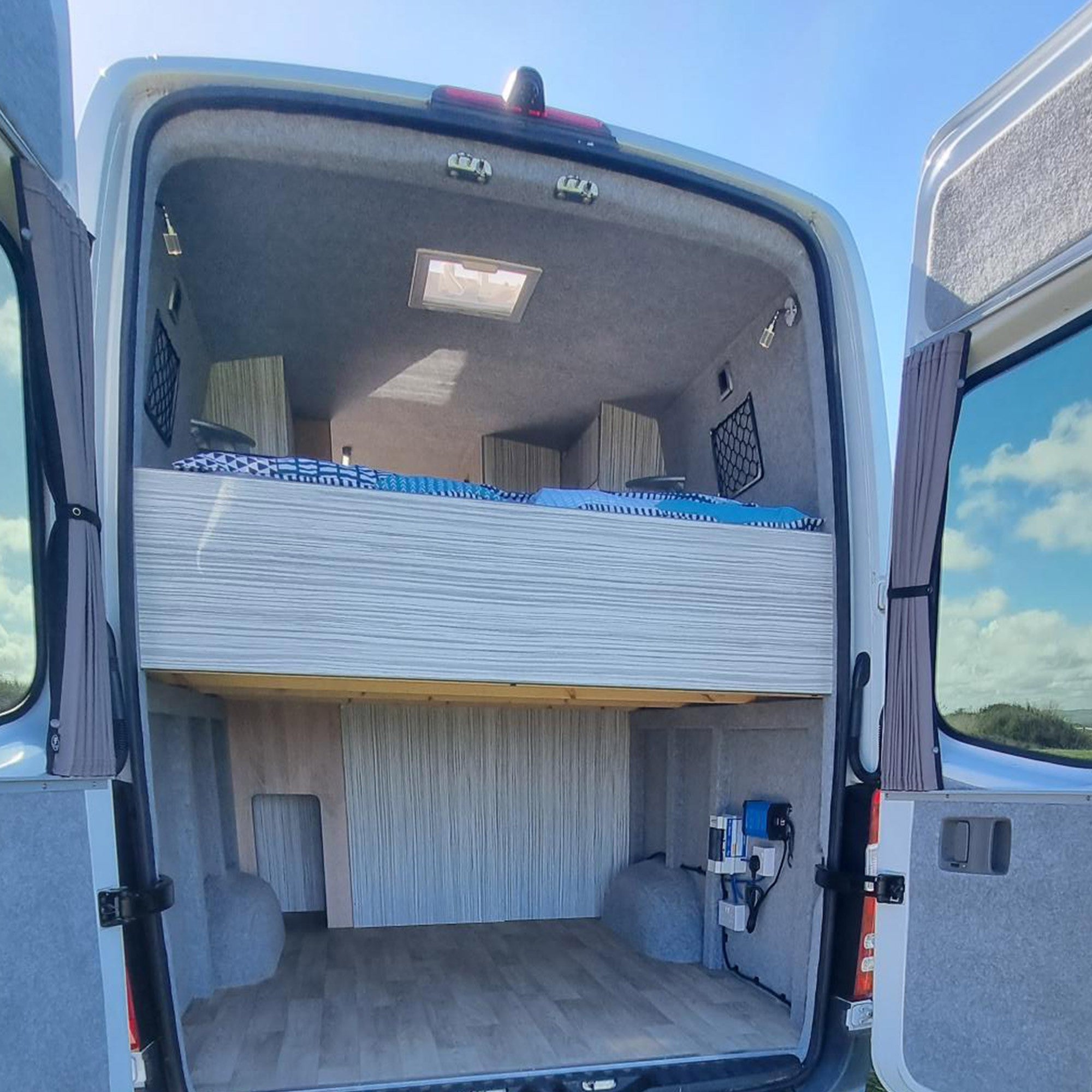 For VW Crafter Premium Window Curtains - Black/Grey - CREATE YOUR OWN BUNDLE! Van-X