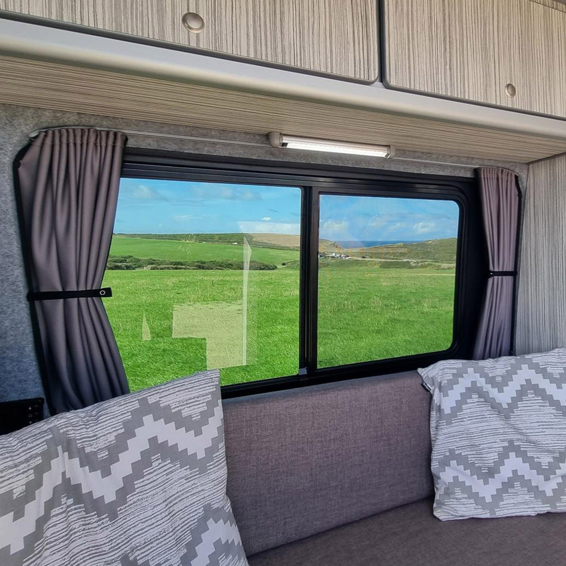 For Mercedes Sprinter Premium Window Curtains - Black/Grey - CREATE YOUR OWN BUNDLE! Van-X