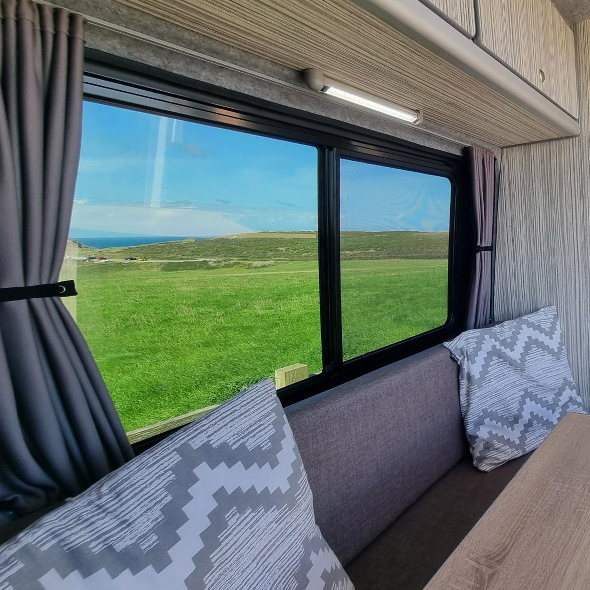 For Mercedes Sprinter Premium Window Curtains - Black/Grey - CREATE YOUR OWN BUNDLE! Van-X