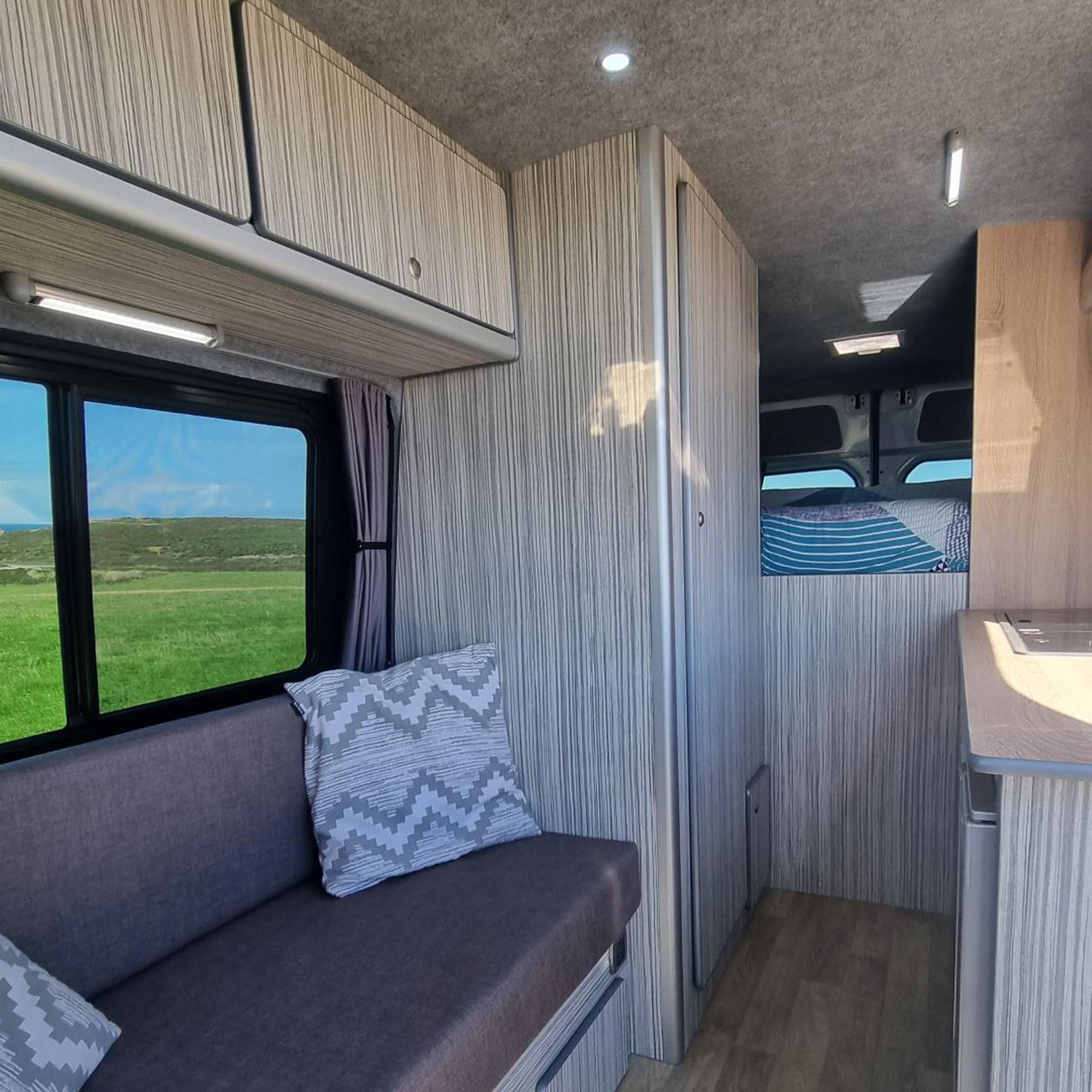 For Mercedes Sprinter Premium Window Curtains - Black/Grey - CREATE YOUR OWN BUNDLE! Van-X