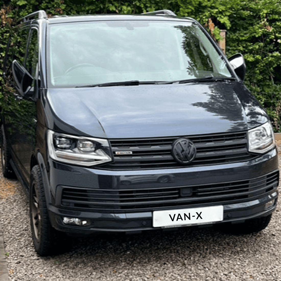 For VW T6 Transporter R-Line Front Grille Trim Kit | Matte Black | Van-X
