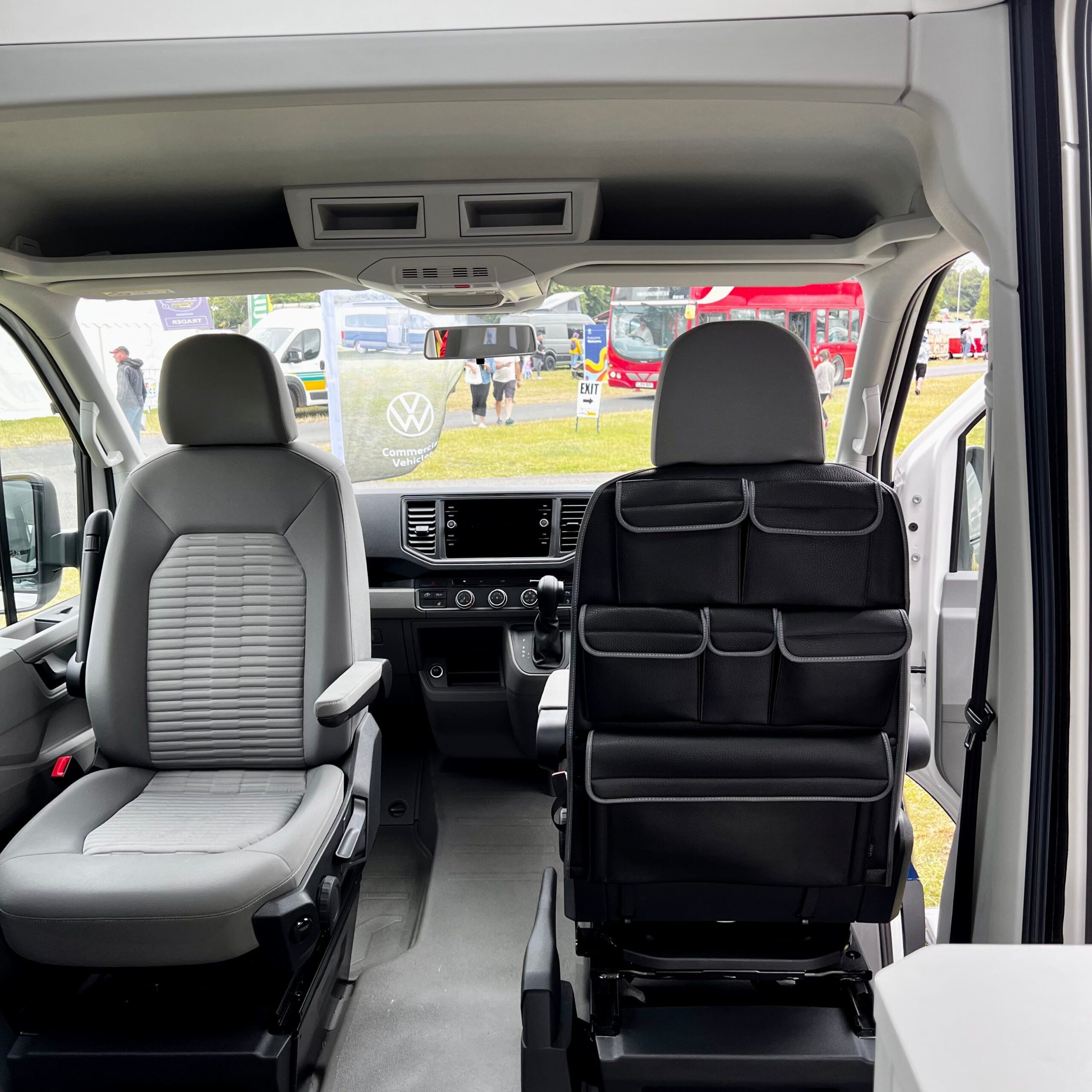 For VW California Ocean Leatherette Captain Seat Back Organiser Campervan Storage - Van-X
