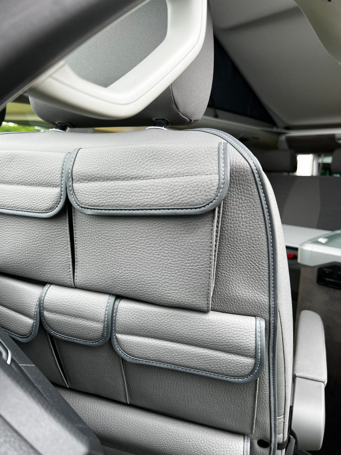For VW California Ocean Leatherette Captain Seat Back Organiser Campervan Storage - Van-X