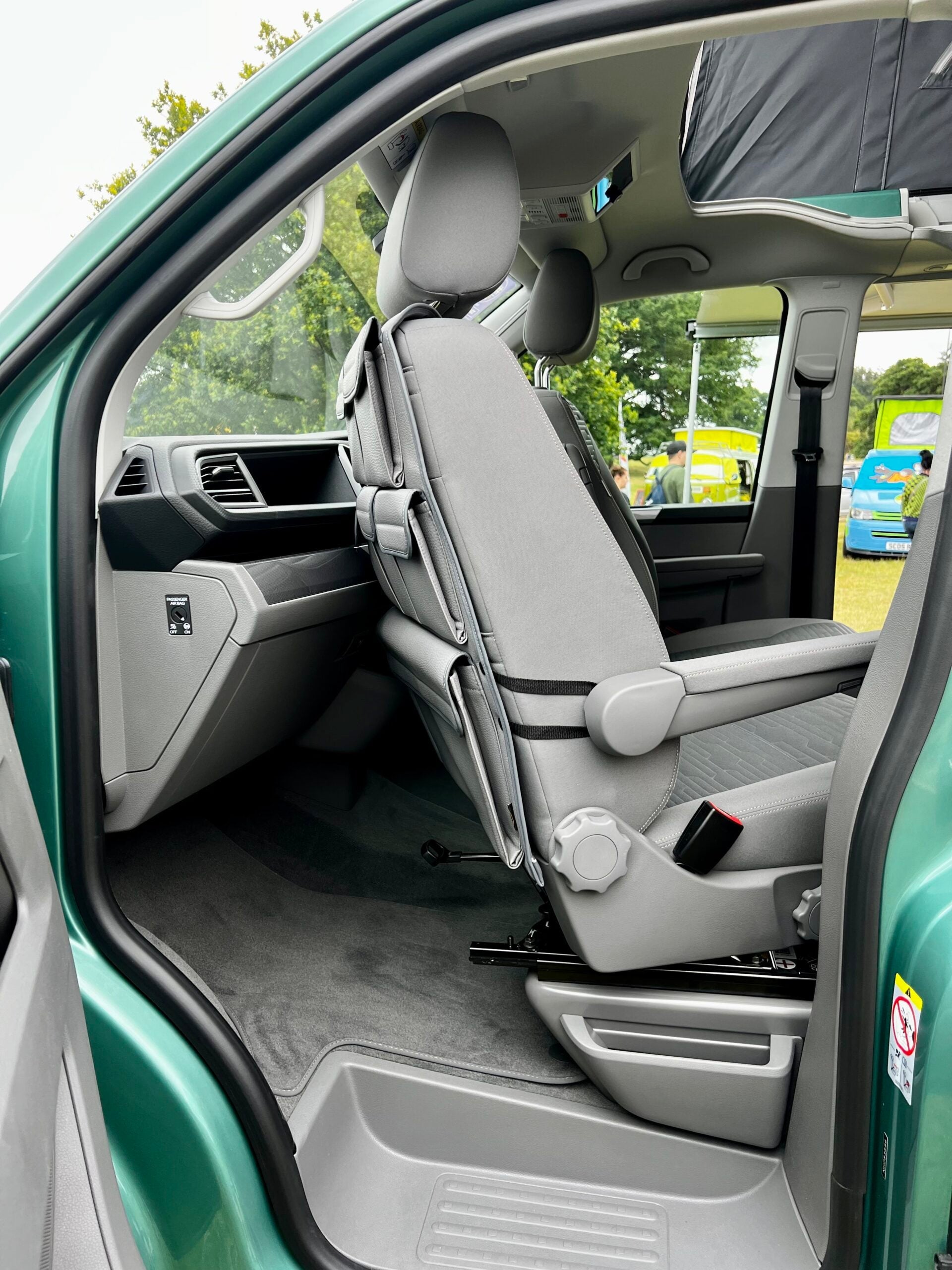 For VW California Ocean Leatherette Captain Seat Back Organiser Campervan Storage - Van-X