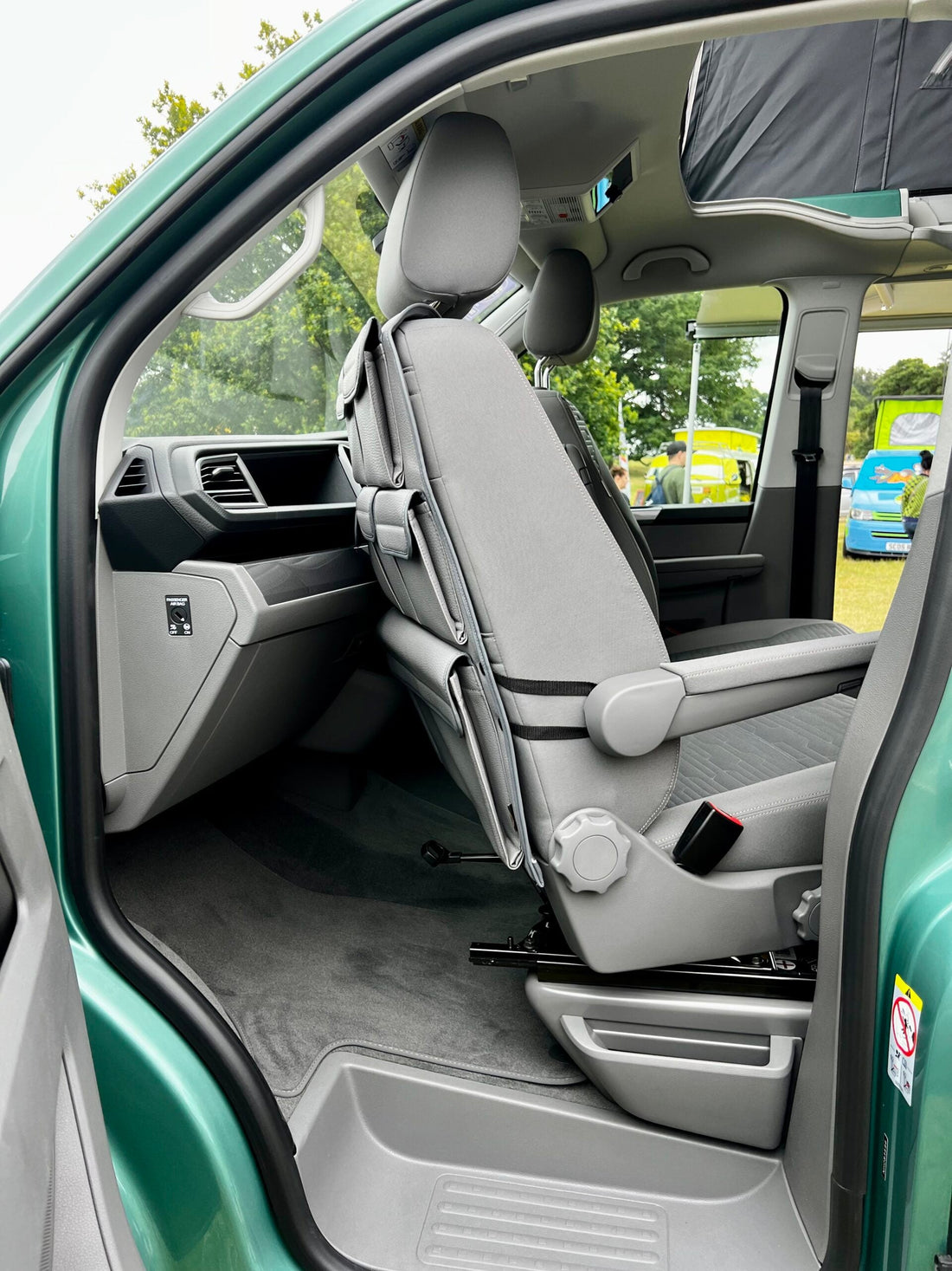 For VW California Ocean Leatherette Captain Seat Back Organiser Campervan Storage - Van-X