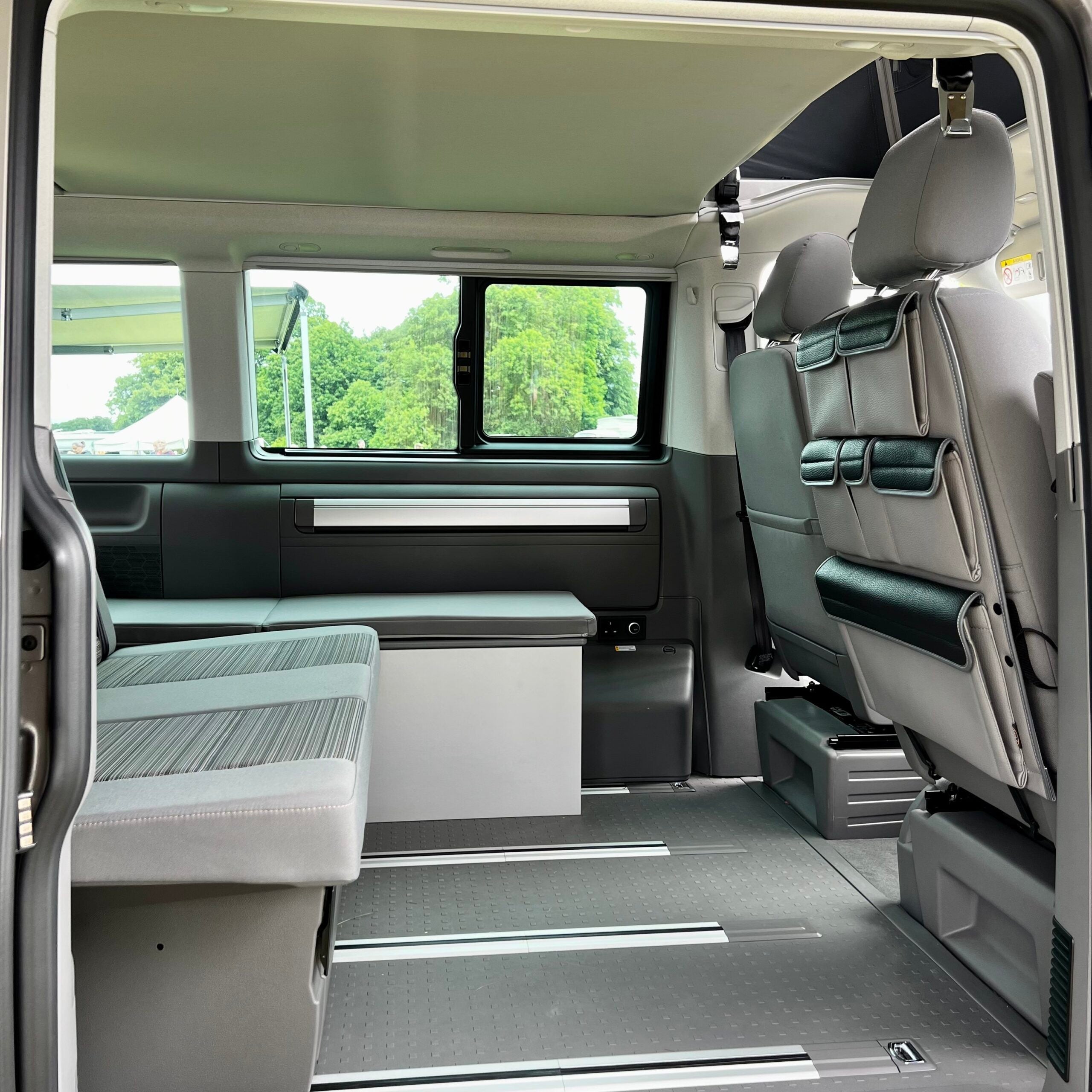 For VW California Ocean Leatherette Captain Seat Back Organiser Campervan Storage - Van-X