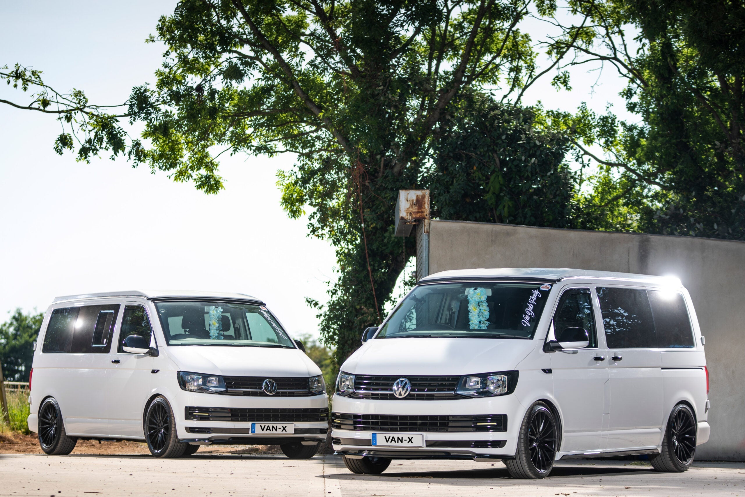 For VW T6 Transporter SWB Side Skirts Candy White Plastic Painted and Ready to Fit