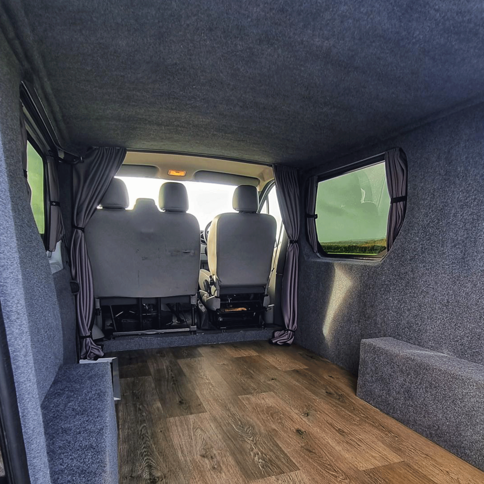For Vauxhall Vivaro Premium 1 x Side Window Curtains Van-X