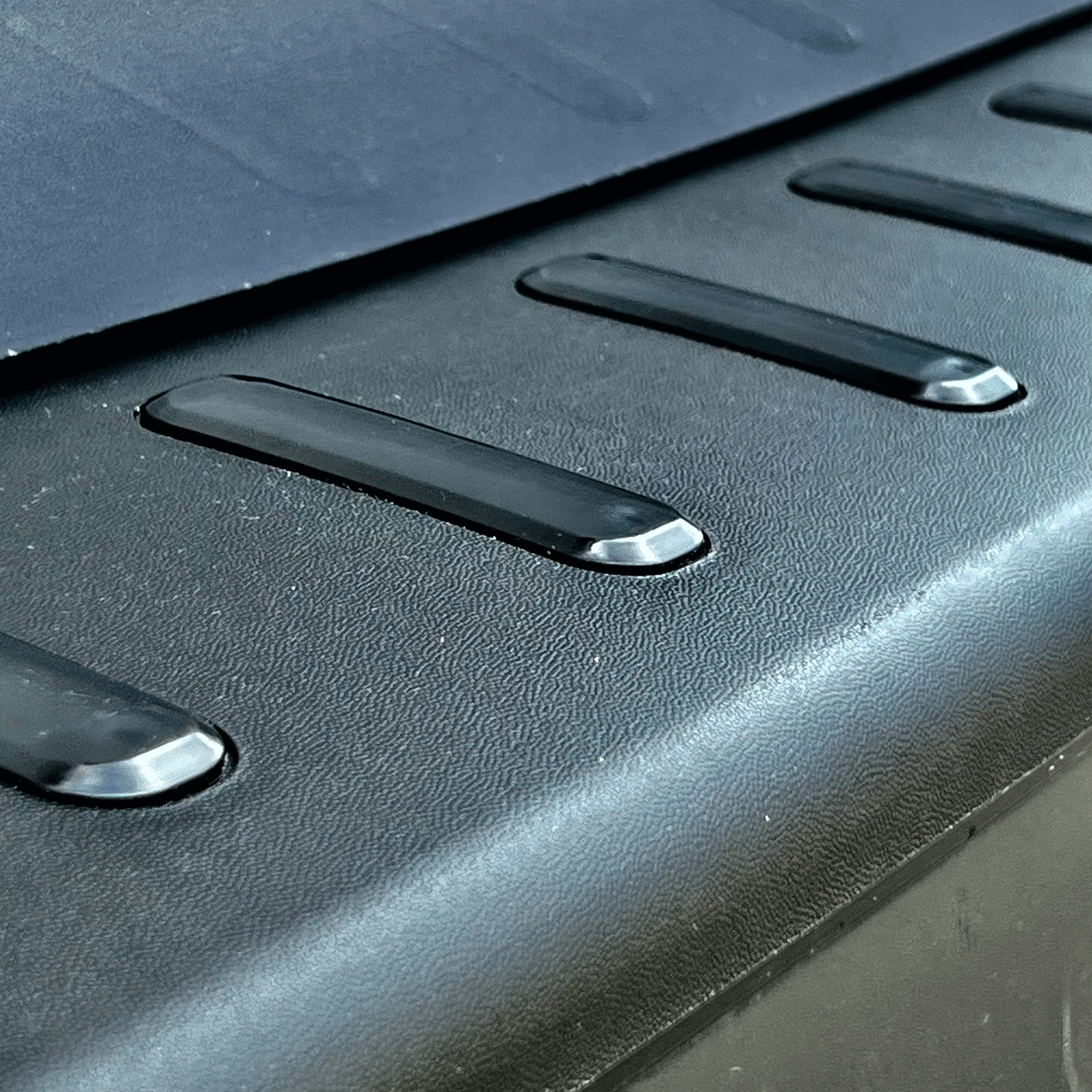 For Vauxhall Vivaro Rear Bumper Protector | Black Plastic Bumper Protector | Van-X