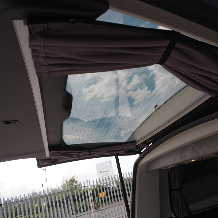For VW T5 Caravelle / Shuttle Premium Window Curtains - Black/Grey - CREATE YOUR OWN BUNDLE! Van-X
