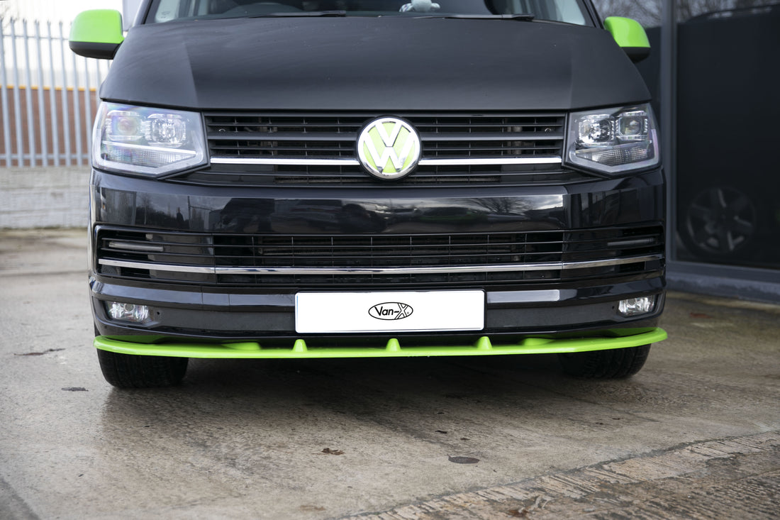 For VW T6 Transporter DRL Light Bar Kit | Gloss Black for Highline & Sportline Bumpers | Van-X