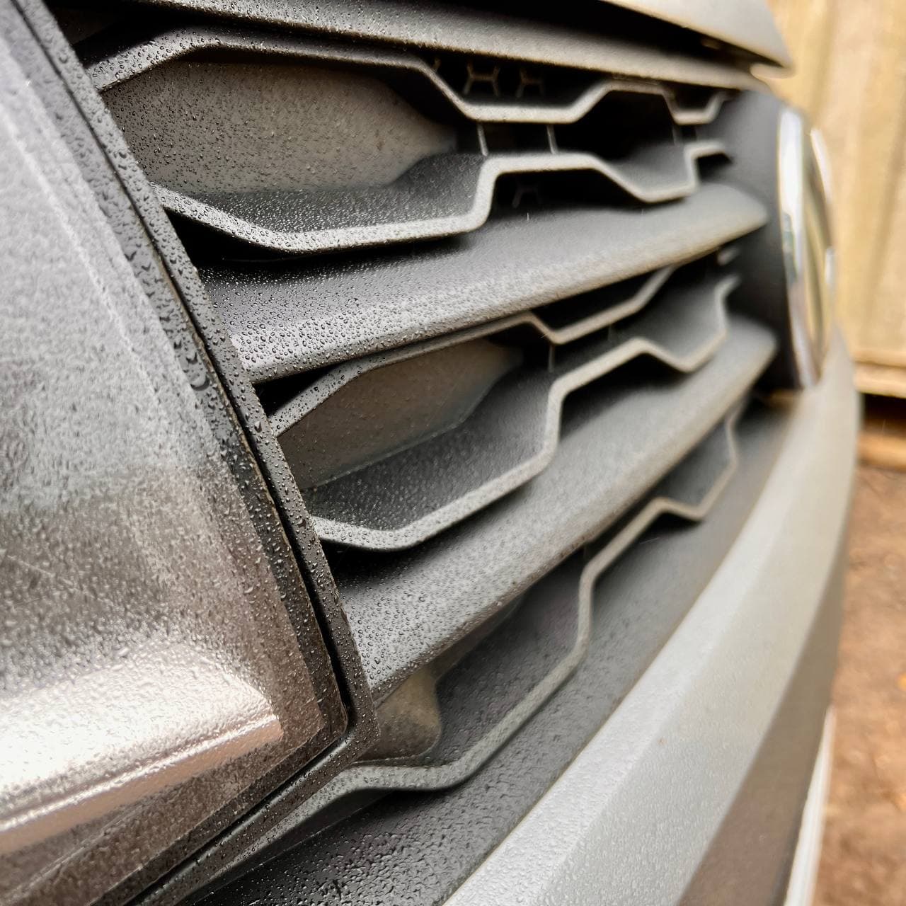 For VW T6 Front R-Line Badgeless Grille Matte Black Upgrade Styling Kit - Van-X