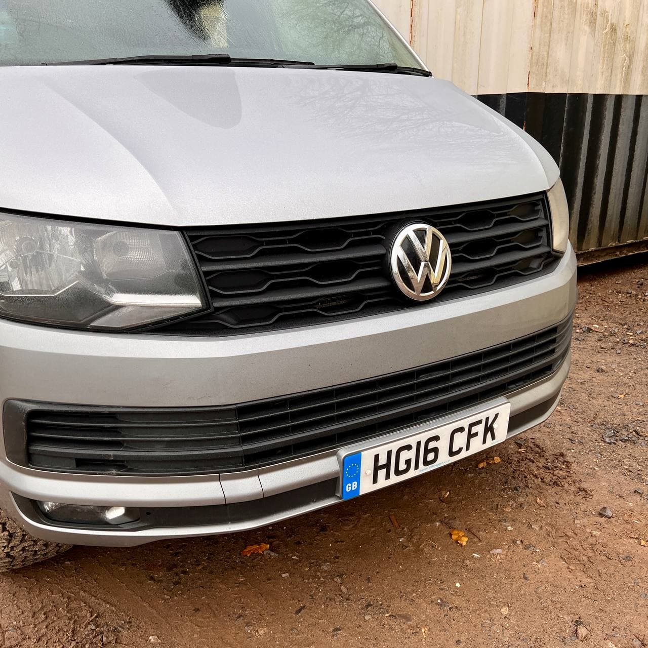 For VW T6 Front R-Line Badgeless Grille Matte Black Upgrade Styling Kit - Van-X