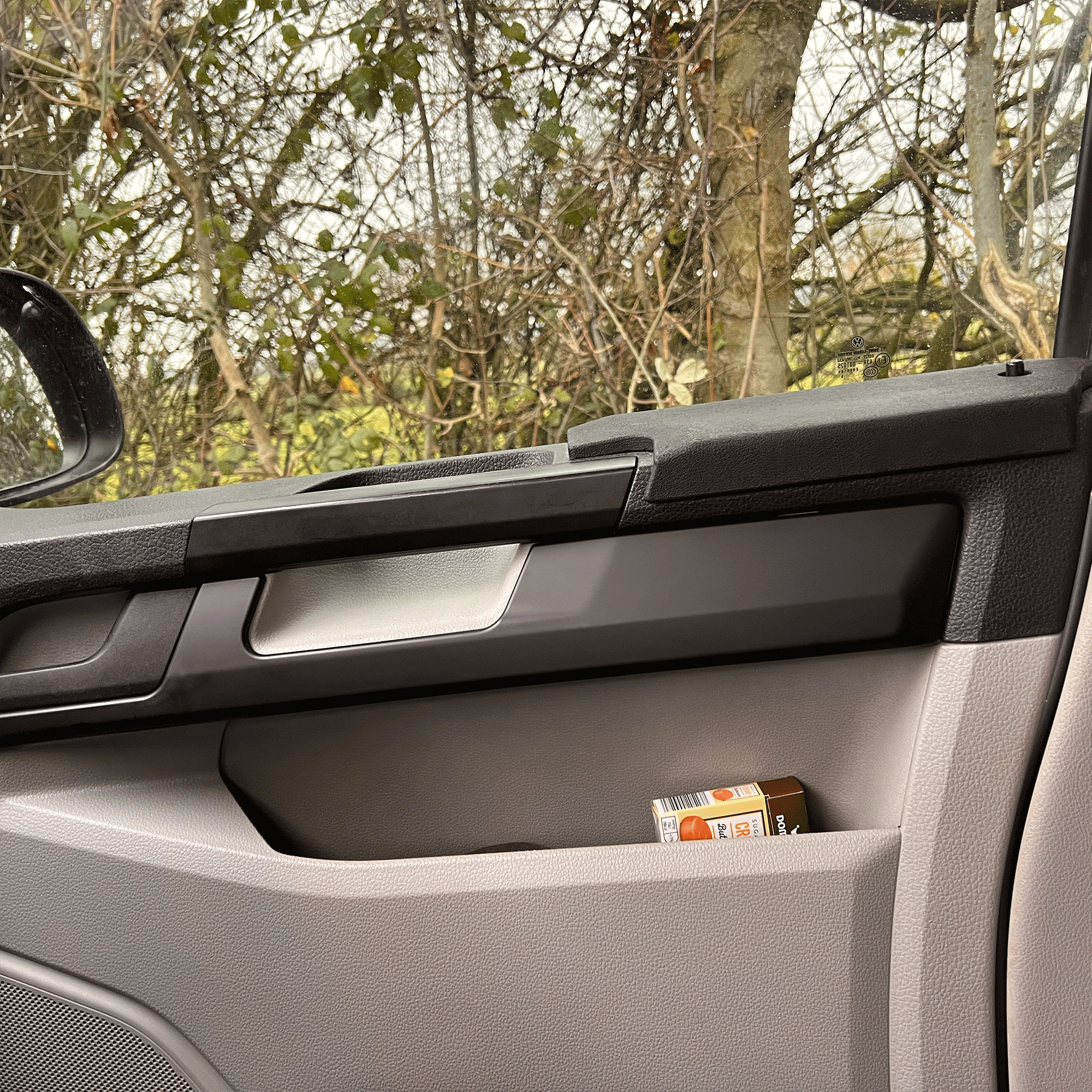 For VW T6 Transporter Lower Dash Styling Trims Comfort Dash Matte Black (Set of 6) Painted and Ready to Fit | Van-X