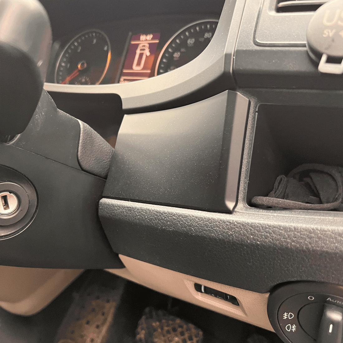 For VW T6 Transporter Lower Dash Styling Trims Comfort Dash Matte Black (Set of 6) Painted and Ready to Fit | Van-X