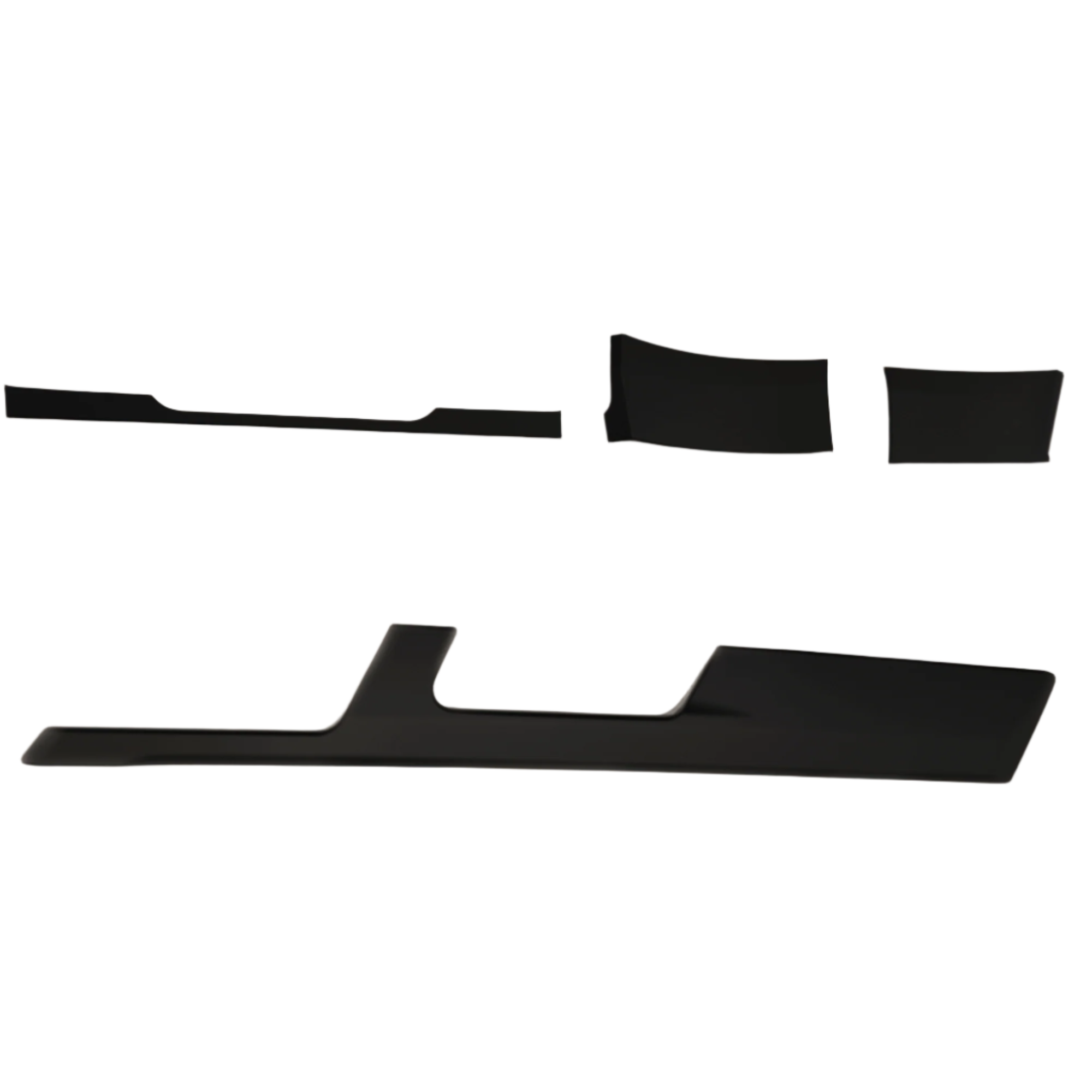 For VW T6 Transporter Lower Dash Styling Trims Comfort Dash Matte Black (Set of 6) Painted and Ready to Fit | Van-X