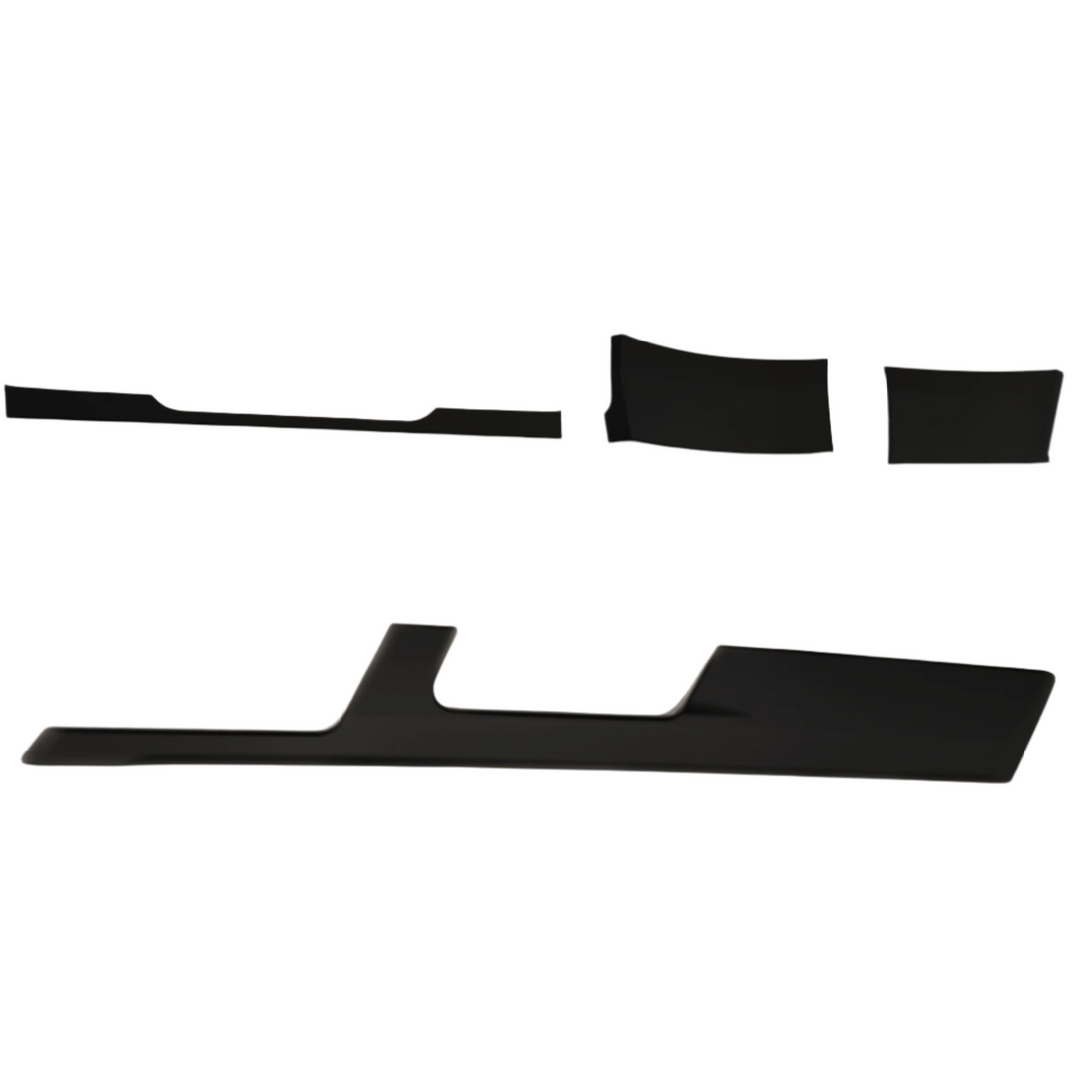For VW T6 Transporter Lower Dash Styling Trims Comfort Dash Matte Black (Set of 6) Painted and Ready to Fit | Van-X