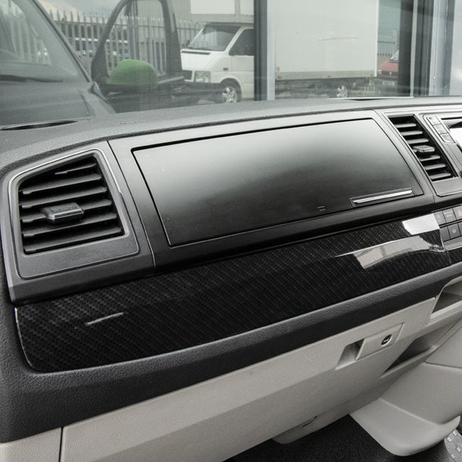 For VW T6 Transporter Lower Dash Trims – Carbon Effect Finish | Van-X