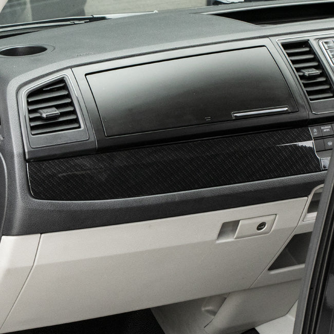 For VW T6 Transporter Lower Dash Trims – Carbon Effect Finish | Van-X