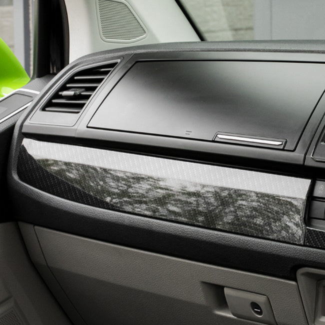 For VW T6 Transporter Lower Dash Trims – Carbon Effect Finish | Van-X