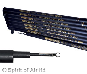 4m High Performance Spirit of Air telescopic flag pole