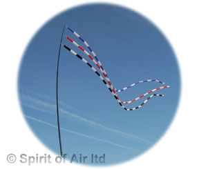 Tube windsock - Black / white
