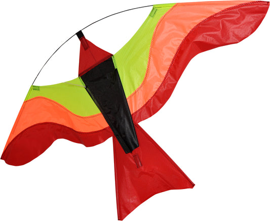 Vogeldrachen in buntem Rot mit 102cm Flügelspannweite